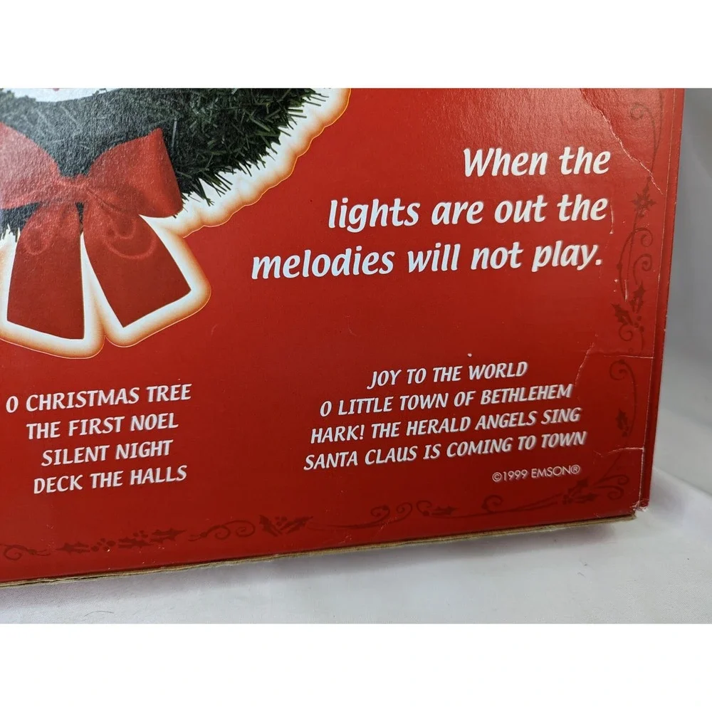 Christmas Wreath Musical Clock Emson 1999‎ Works